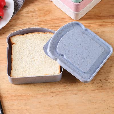 Tragebox für Mittagessen, Toast, Sandwich, mehrfarbig, großes Fassungsvermögen, Bento-Koffer aus Kunststoff für Büroangestellte, leicht zu reinigen, leicht, tragbar