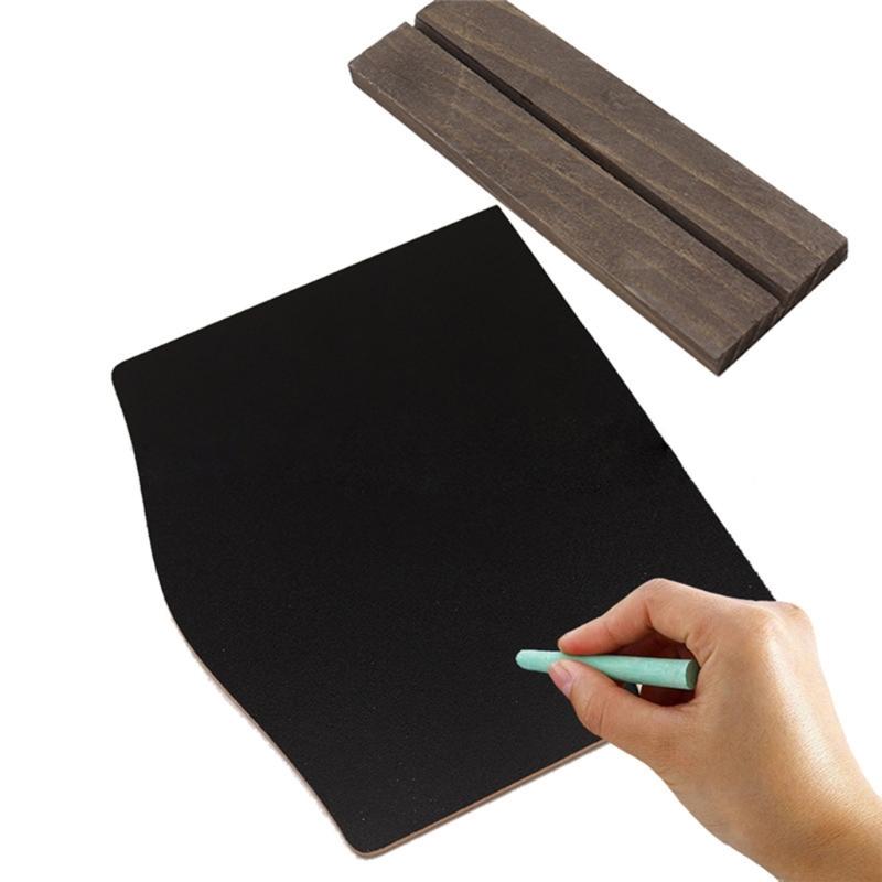 8Pcs Small Chalkboards with Wood Stand Double Sided Message Board Sign Table Number Food Sign for Wedding Party