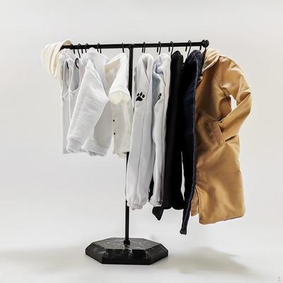 1/6 Scale Doll Garment Rack Action Figure Clothes with Hanger Mini