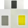 3PCS Multifunctional Suction Cup Wall Stand Square Anti Slip Single Sided Case Mount Back Sticker Silicone Suction Phone Holder