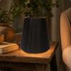Lampshade with Clip-on Bulb Opening Cozy Pleated Material Modern