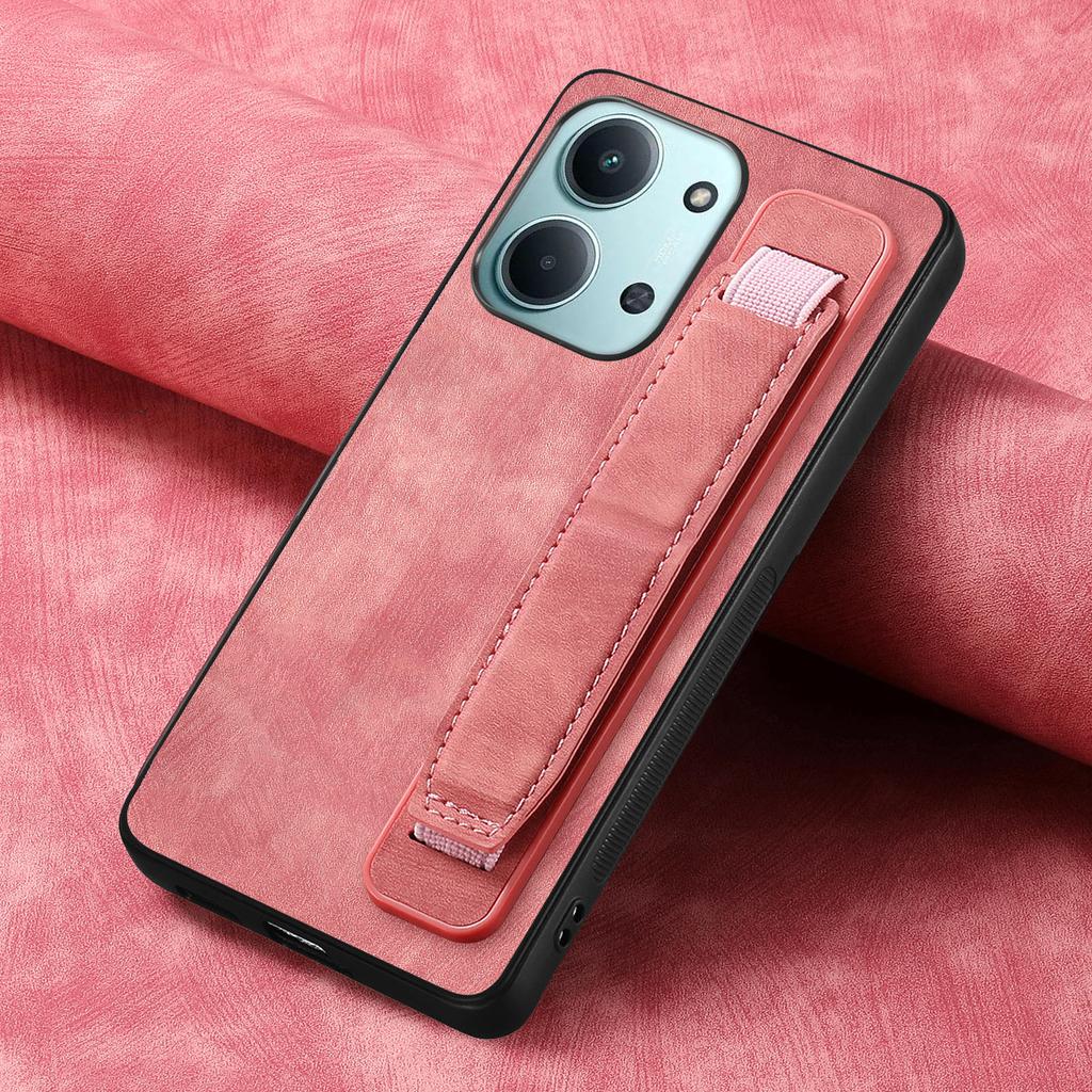 Wristband Kickstand Case For Xiaomi Poco C85 4G (171mm)/Redmi 15C 4G (Global) (171mm) Leather + TPU Phone Cover