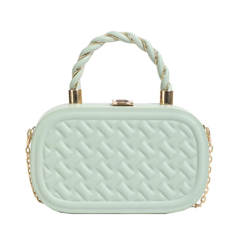 Korean Version of the New Wavy Box Bag, Cosmetic Bag, Styling Small Bag, Women's Bag, Crossbody Shoulder Bag, Handbag.