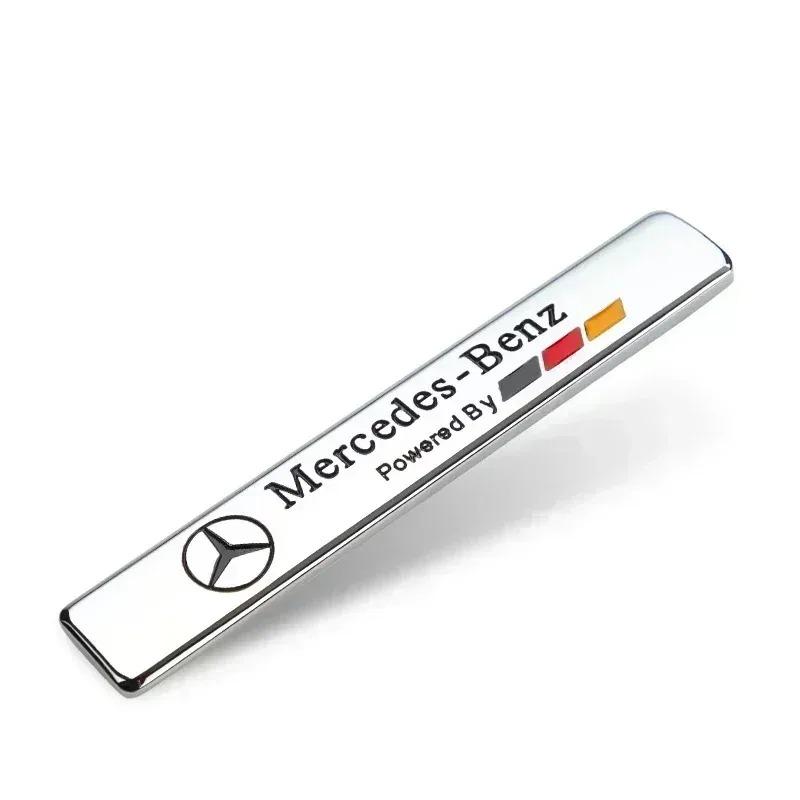 CRB1 3D Metal Car Logo Stickers Side Fender Tail Trunk Styling Accessories For Mercedes Benz AMG W204 W205 W203 W211 W212 W213 W201