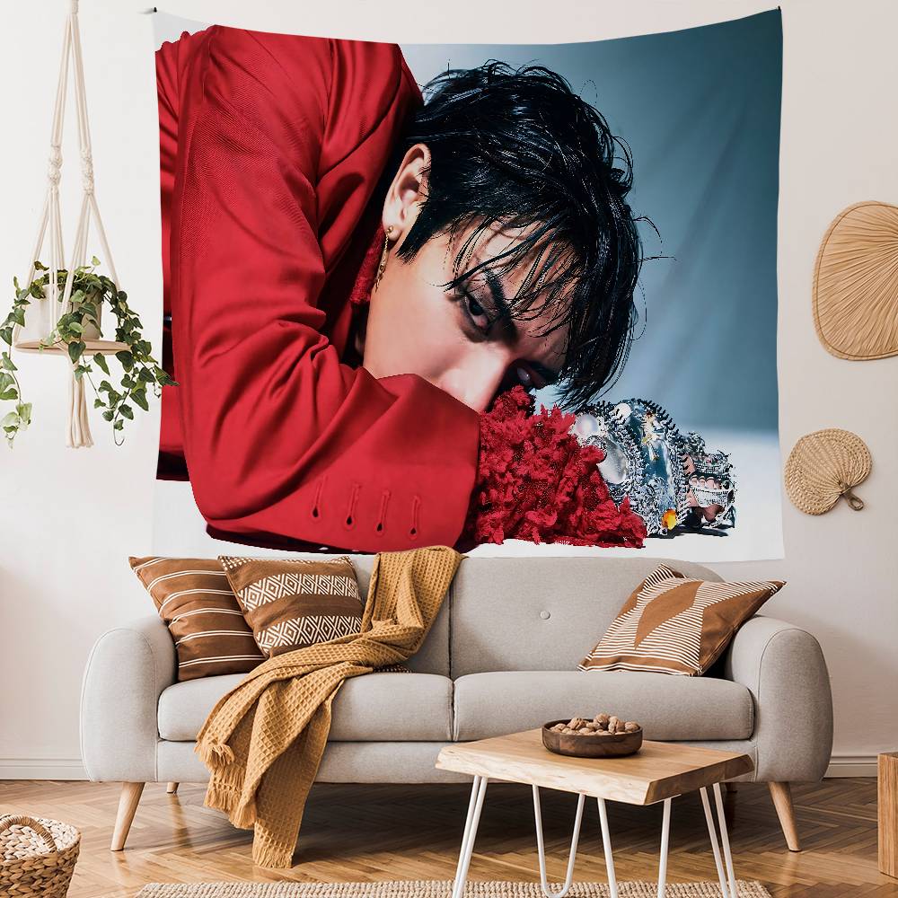 Singer DDPR Ian Anime Tapestry Hanging Tarot Hippie Wall Rugs Dorm Wall Hanging Sheets