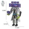Titan Monitor & Toy Building Block Minifigure Set: Man vs. Toilet Man, Clock Man, TV Man, Audio Man