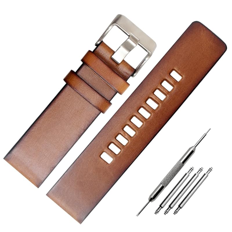 

[ZHUOLEI] diesel diesel watch belt for replacement band 22mm 24mm 26mm 28mm [3 spring bars + spring bar removal + special box included]