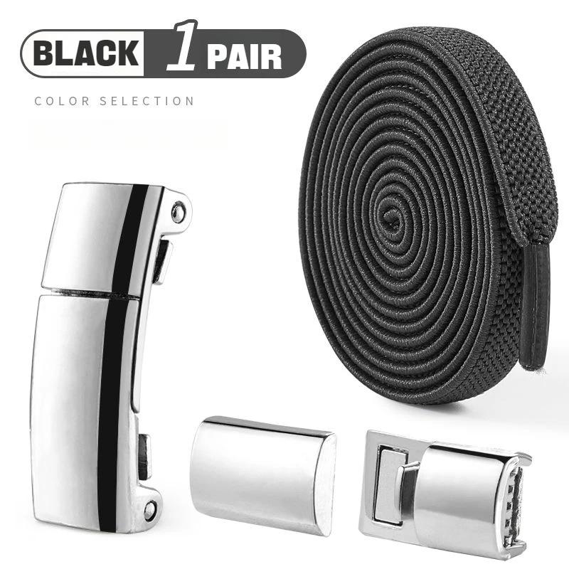 Magnetic Lock Shoelaces Without Ties Flat Elastic Shoe Laces Sneakers Boots No Tie Shoelace Rubber Bands for Shoes Accessories