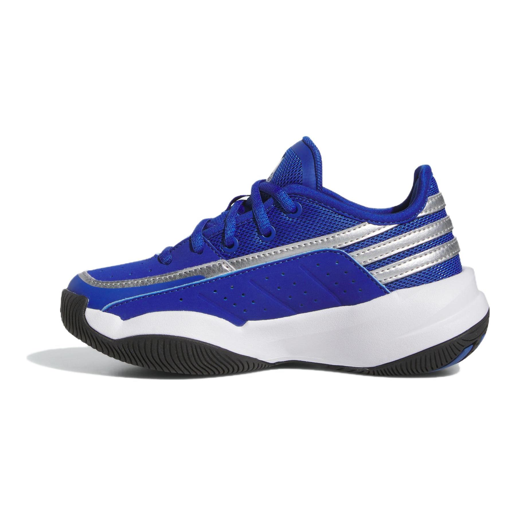 

New Adidas Front Court Cushioning Wear-Resistant Low-Top Children s Basketball Shoes Blue Kids ID6195