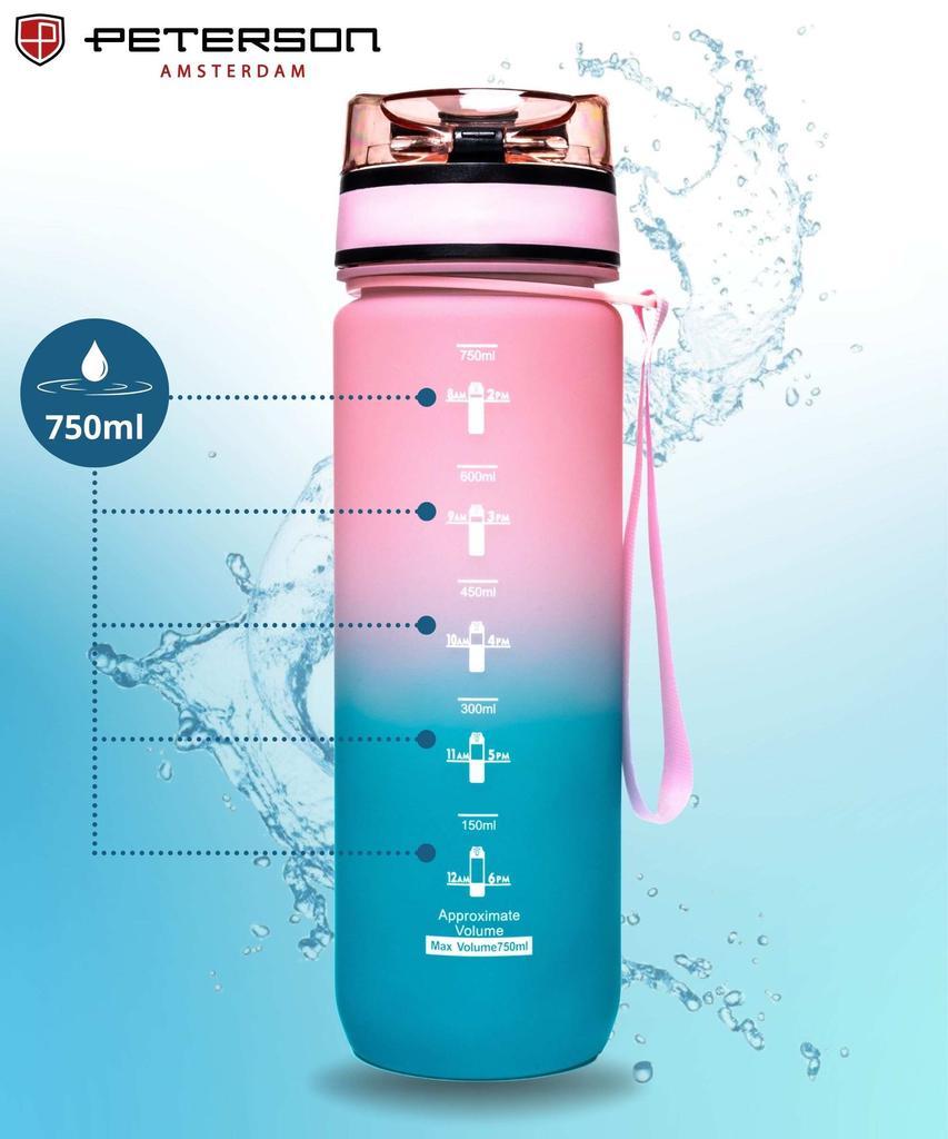 Bidon 750ml PTN HY-001-750-9508 Pink-Blue
