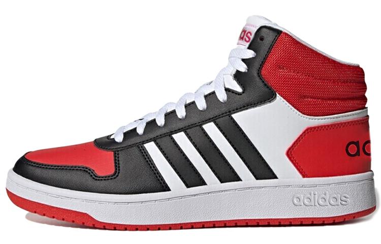 Adidas Hoops 2.0 Mid  Black Red  FV2730 40