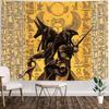 Altes Ägyptisches Heiliges Wandbild Hieroglyphen Schnitzereien Mythologie Anubis Zepter Kunst Wandteppich Wandbehang Schlafzimmer Dekoration