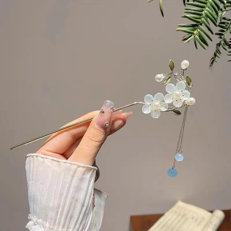 Ancient Style Hairpin Collection: Elegant Updo Hanfu Accessories for Women