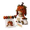 Crochet Starter Kit Fantasy Hood Kit, Cute Animal Hat DIY Dragon Unicorn Creative Gift for Crafters Skull Earflap Craft Adults, Handmade Halloween