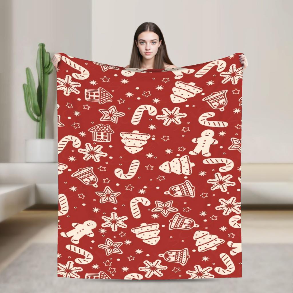 Plaid & Holiday Christmas  Blanket  Super Soft Plush Bedding Throws Girls Boys Couch Chair Sofa Bed Flannel Bedspread Bed Cover
