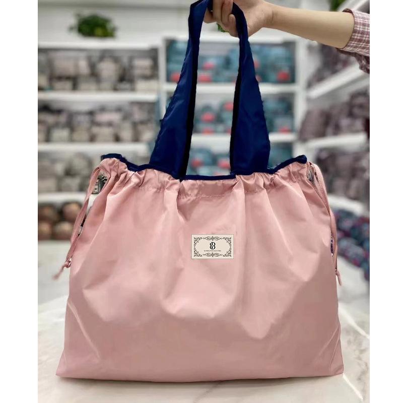 Eco-Friendly Foldable Single Shoulder Tote Bag - Portable, Large Capacity Grocery Bag
