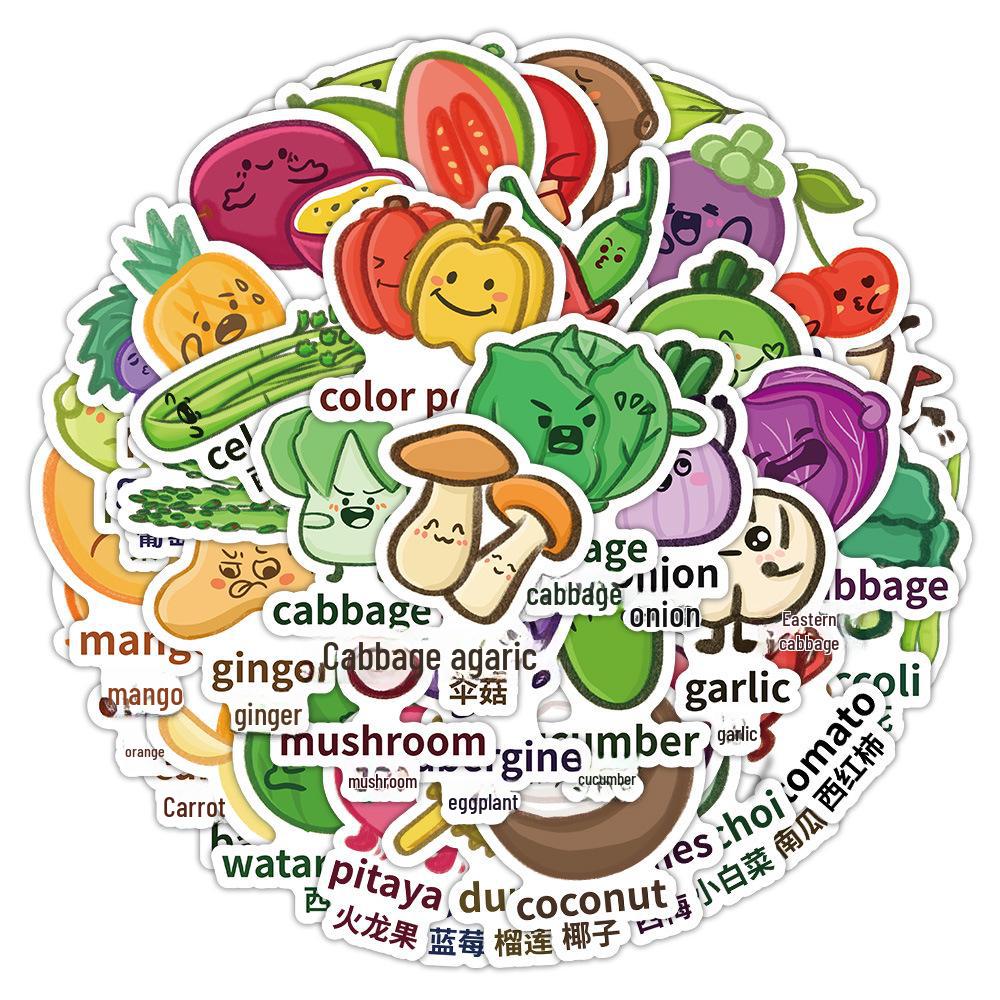 60-Piece Cute Animal Graffiti Sticker Set for Phone Cases, Water Bottles, and Laptops