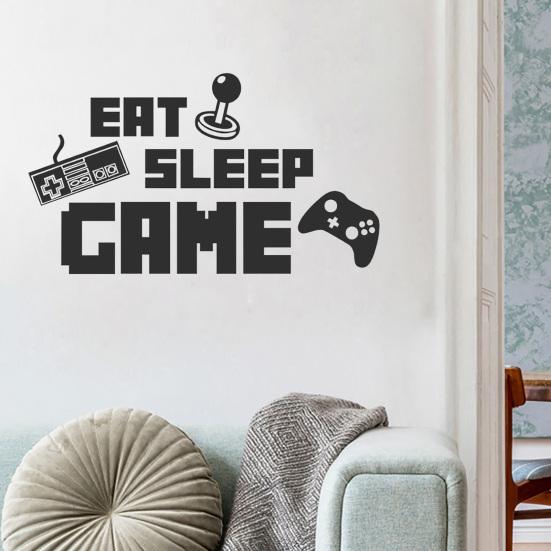 Game Theme Wall Stickers Self-adhesive PVC Gaming Controller Wall Decal Sticker for Bedroom