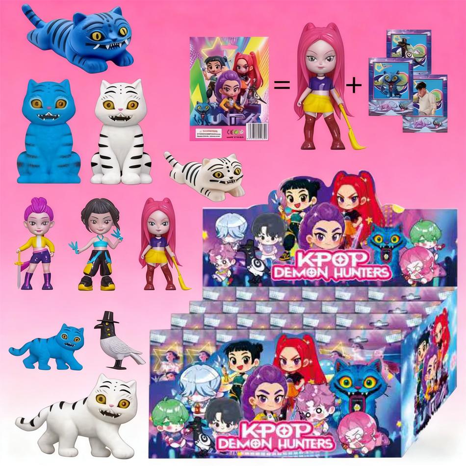 Kpop Dämonenjäger Blindbox Figur Spielzeug Derpys Tiger Rumi Mira Zoey Sussy Figur Puppe Für Fans Weihnachten Geburtstag Spielzeug