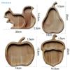Holz Obstschalen-Set | Kreativ geformte, unterteilte Snackschalen für Obst, Nüsse & Süßigkeiten