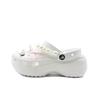 Classic Platform Lined Clog EVA Cute Campus Hole Shoes Unisex White