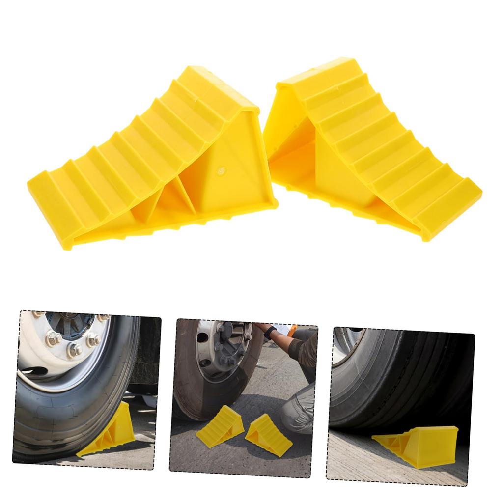 INOOMP 1 Pair Car Tire Stopper Garage Car Stopper Garage Floor Tire Stop Garage