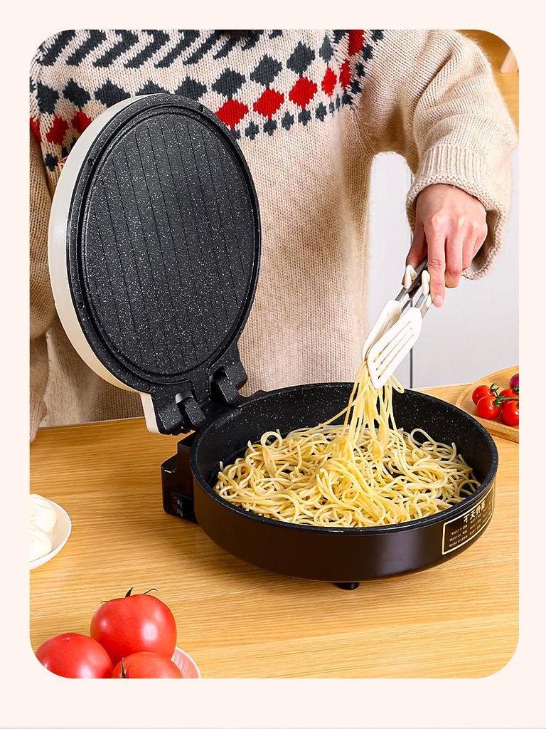 Large Double-Sided Electric Griddle for Home—Deepened Pan for Frying, Grilling, and Baking Pancakes
