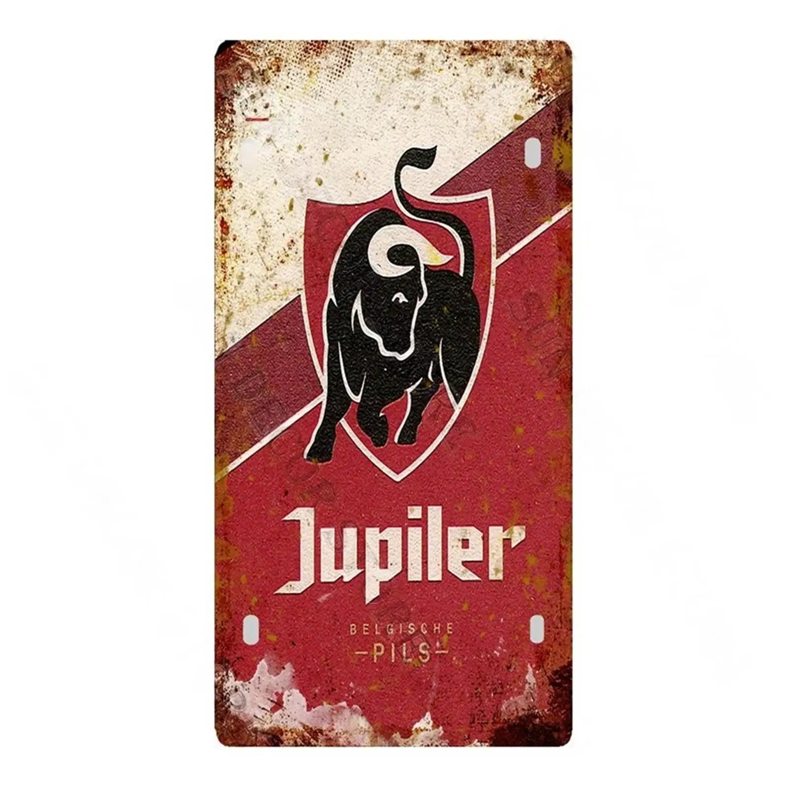 

Vintage Jupiler Brand Flugel CHOUFFE Beer Car Aluminum Retro Metal Sign Plaque Bar Workshop Room Man Cave Garage Club Wall Decor 30x15cm