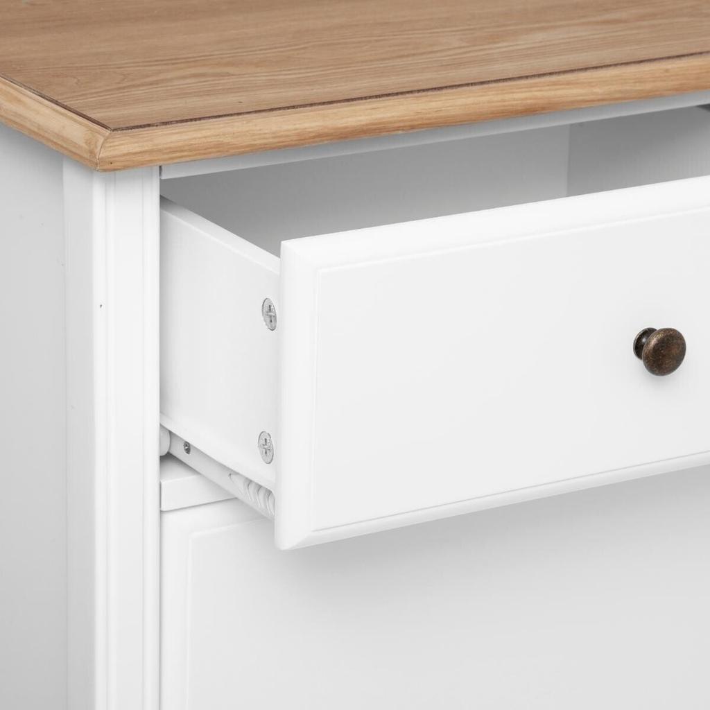 Solen white chest of drawers, 2 drawers, 2 doors