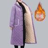 Women's Winter Warm Cotton Coat and Over-the-Knee Casual Robe