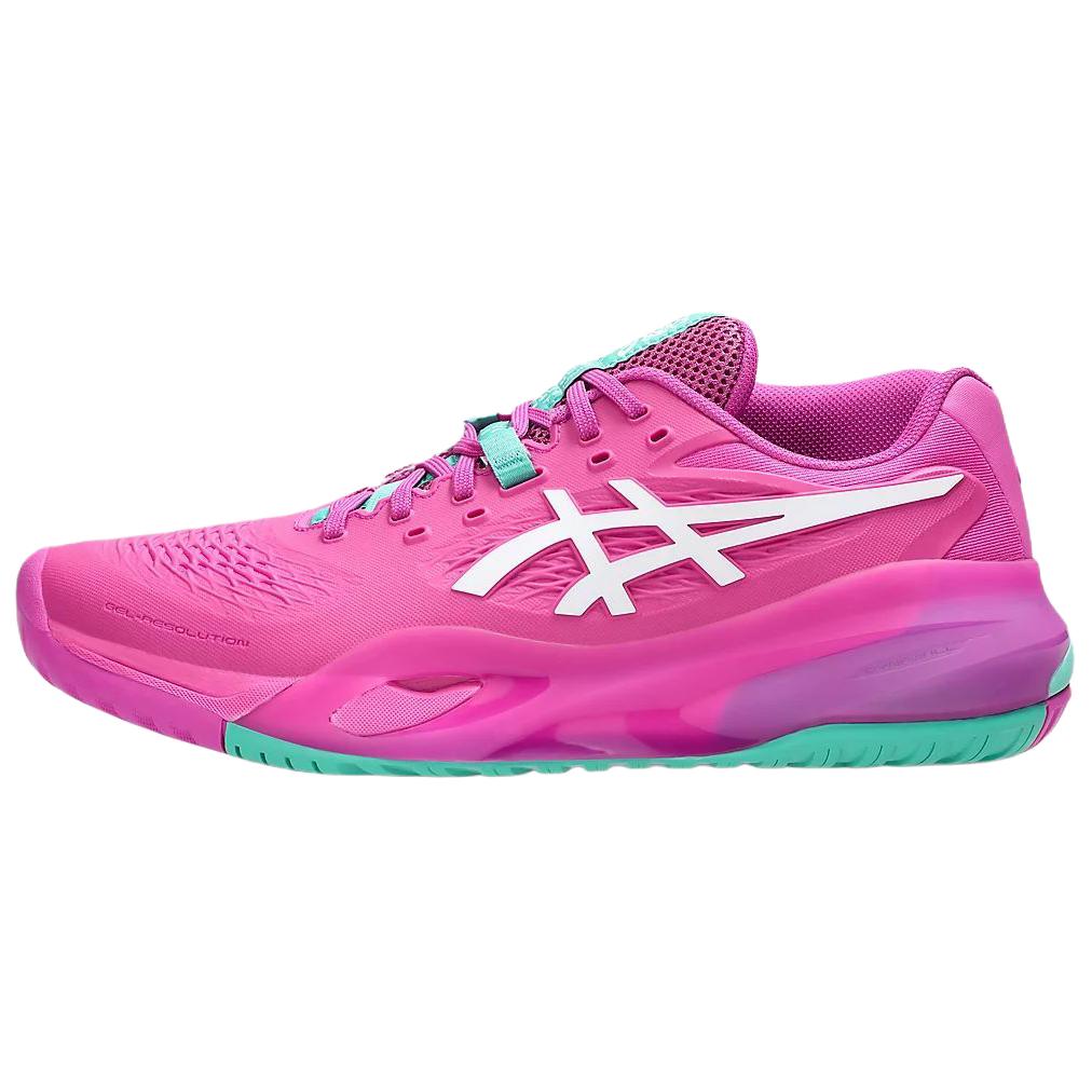 Asics Gel-Resolution X Comfortable Fit Low-Top Tennis Shoes Men sneakers Bright-Pink White 1041A481-700 43.5