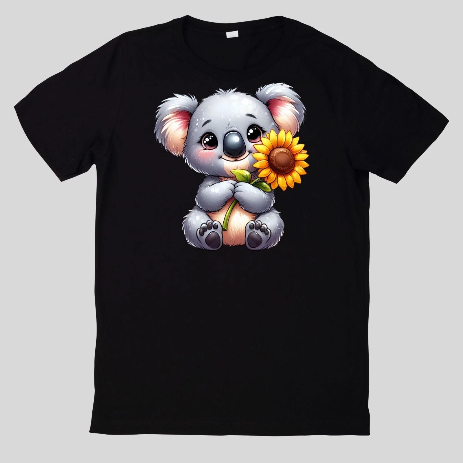 T-Shirt Sonnenblume süßes Tier Baumwolle Fun Spaß Sprüche Lustig Cartoon S