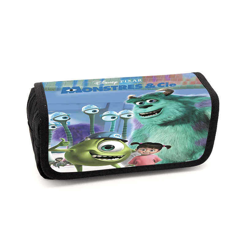 Monsters, Inc. Pouzdro na tužky Animovaný periferní úložný sáček Pouzdro na psací potřeby
