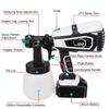 1000ML 21V Electric Cordless Spray Gun High Power Home Electric Paint Sprayer With 3 Nozzle Easy Spraying Perfect for Beginner