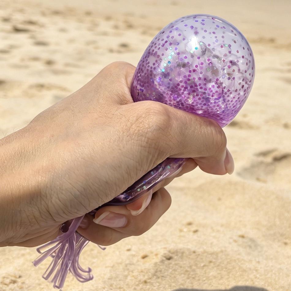 Hot! Push Bubble Squish Jellyfish Fidget Toy Super Solid Squish Stress Relief Squeeze Ball For Adults Anxiety Sensory Toy Gift