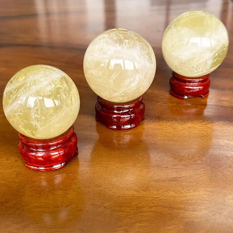 Natural Stone Cintrie Crystal Round Ball Beads Reiki Polishing Massage Ball Reiki power Living Room Decoration Crafts 118