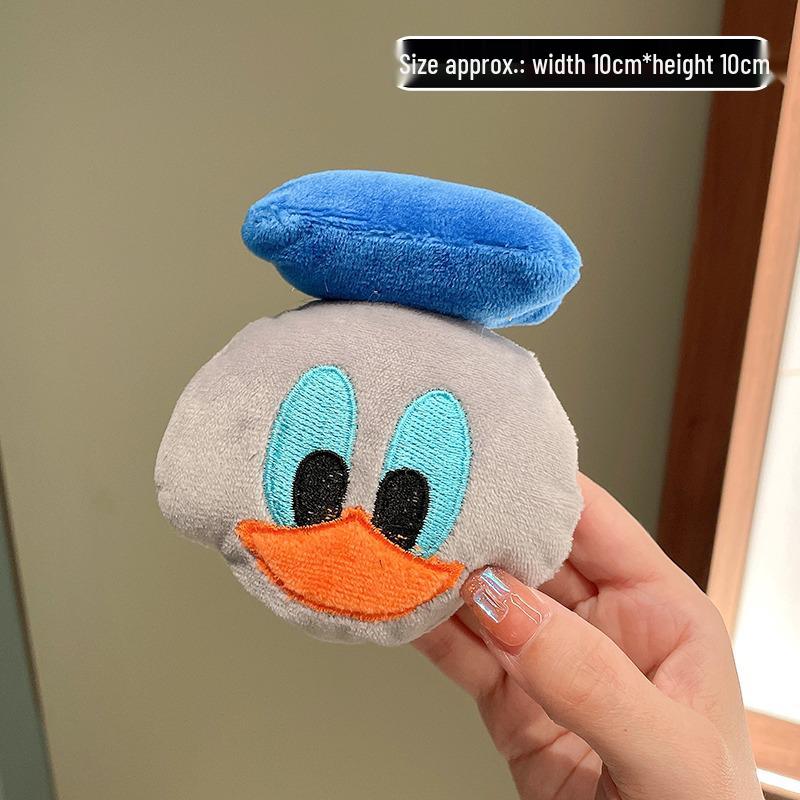 Japanese Kawaii Sunflower Panda Plush Brooch - Adorable Pin for Clothes, Bags, and Accessories.