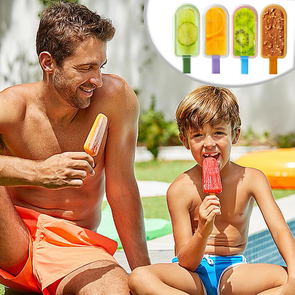 Diy Ice Cream Mold Food Grade Silicone Tray Homemade Mung Bean Popsicle Homemade Ice Bpa Free Ice Pop Easy Release Popsicle Mold