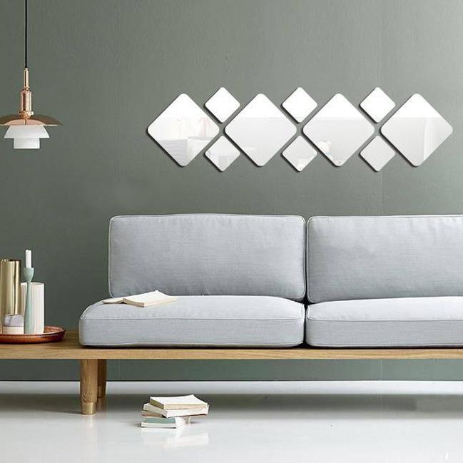 Frameless Acrylic Mirror Wall Sticker for Entrance, Hallway, or Staircase Decoration