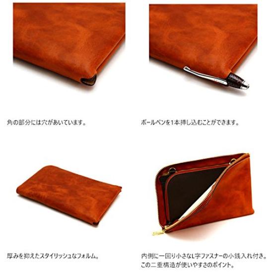 AGILITY affa Geldbörse mit Reisepass Smartphone Pochette "Voyage" L-förmiger Reißverschluss, Hülle, Hülle,