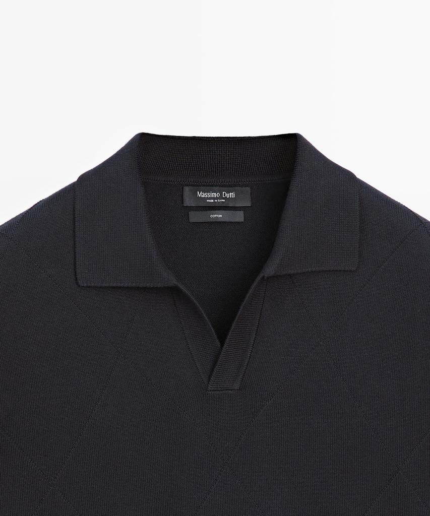 Masimodutti 100% Cotton Short Sleeve Polo Shirt