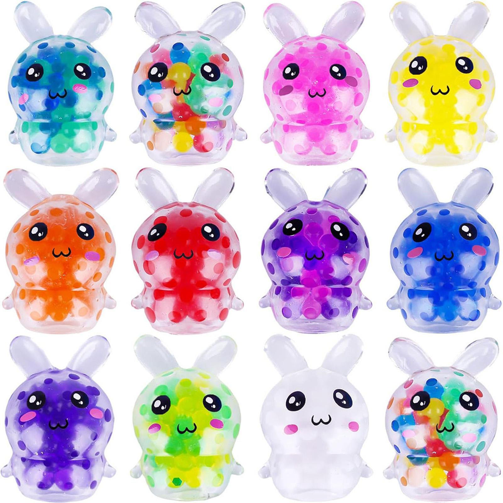 8PC Easter Small Aniamal Pinch Ball, Cute Release Pinch Fun Stress Relief Toy One Size