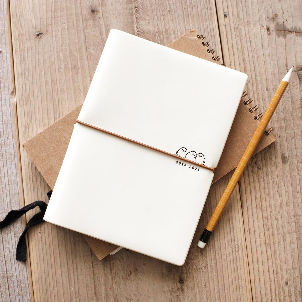 L-Commune Matca Planner, 2025, Starting In April, B6 Size, Weekly Block, Long-tailed Tit, Dango, Hare, DR-WK-658