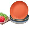New Eco-Friendly Biodegradable Unbreakable Dinner Plates Set Saucer Plastic For Picnic Dishes Wheat Straw Restaurant Specialty