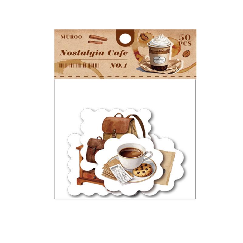 Mu Ran 50 Sheets Bread Cartoon Stickers: Decorative DIY Journal Pack with High-End Feel