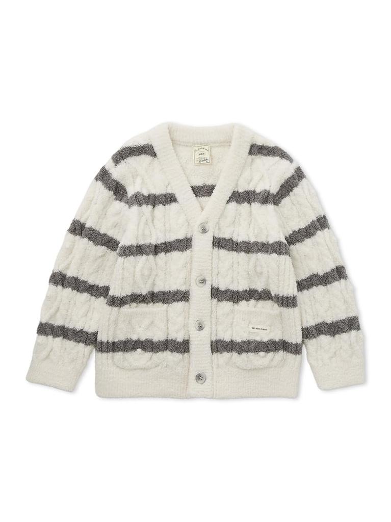 Gelato Pique Kids Baby Moco Ran Border Cardigan PKNT245412 IVR XXS