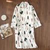 Japanse stijl kimono pyjama zomer nieuwe 100% katoen gaas pyjama nachtjapon dames SPA yukata homewear lange pyjama vrouwen