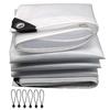 Plachta prostěradla (3m x 4m) Vinylová plachta, průhledná, silná, venkovní, střecha, odolná proti dešti, odolná proti sněhu, větru, pro auta, ovoce, rostliny, kočky, psy,