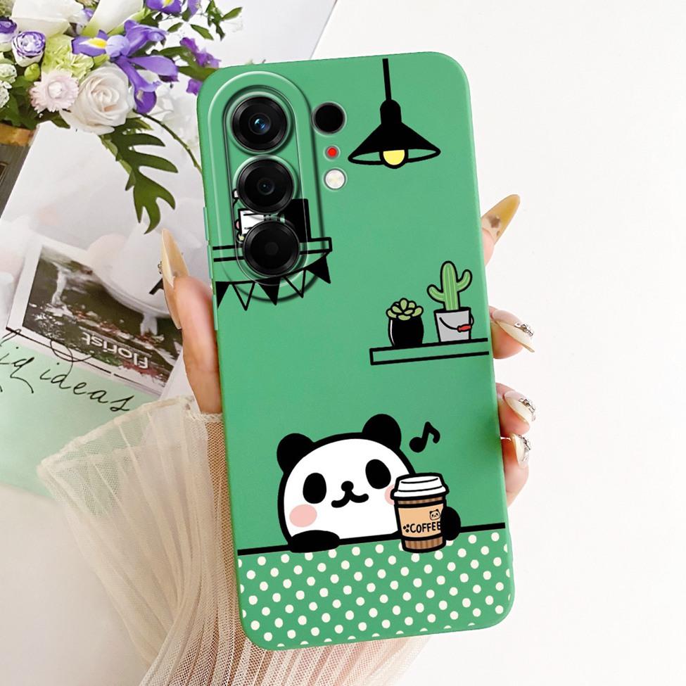 Hülle Für Tecno Camon 50 4G Cover CN5 Luxus Mode Blumen Kawaii Niedlich Bemalt Stoßfest Silikonhülle Für Techno Camon 50 4G