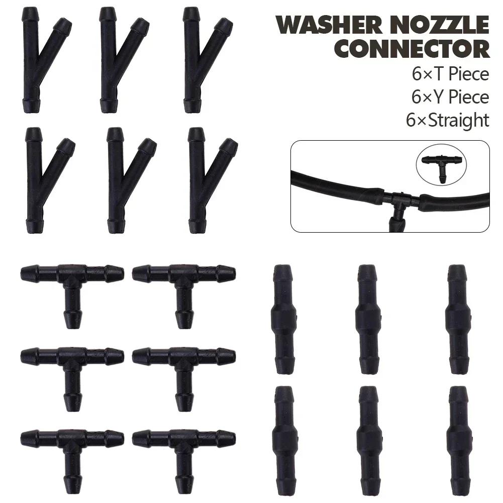5M/1M Car Wiper Blade Pipe Windshield Wiper Tube with 30/3Pcs T/Y/I Type Splitter Windshield Washer Hose Connector Windshield